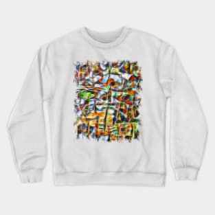 Colorful abstract bark texture Crewneck Sweatshirt